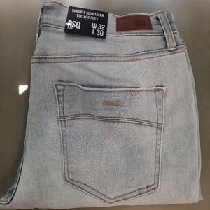 RSQ Men's Toronto Slim Taper Vintage Lightwash Jeans